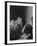 Portrait of Architect Mies Van Der Rohe Exhaling Smoke-Frank Scherschel-Framed Premium Photographic Print