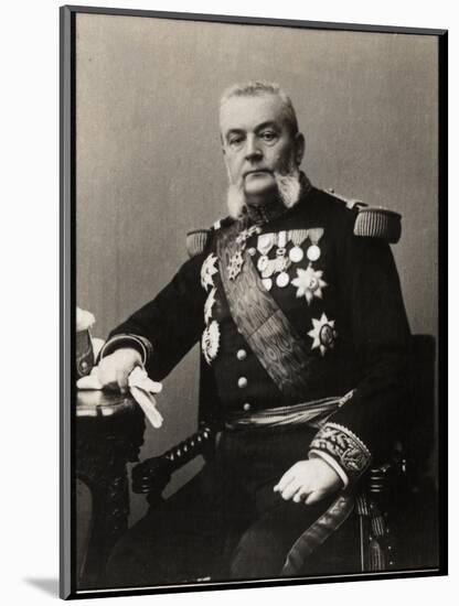 Portrait of Armand Besnard (1833-1903), French admiral-French Photographer-Mounted Giclee Print