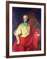 Portrait of Armand Gaston Maximilien de Rohan-Hyacinthe Rigaud-Framed Giclee Print