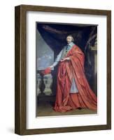 Portrait of Armand-Jean Du Plessis, Cardinal Richelieu-Philippe De Champaigne-Framed Giclee Print