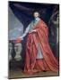 Portrait of Armand-Jean Du Plessis, Cardinal Richelieu-Philippe De Champaigne-Mounted Giclee Print