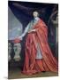 Portrait of Armand-Jean Du Plessis, Cardinal Richelieu-Philippe De Champaigne-Mounted Giclee Print