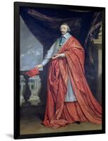 Portrait of Armand-Jean Du Plessis, Cardinal Richelieu-Philippe De Champaigne-Framed Giclee Print