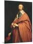 Portrait of Armand-Jean Du Plessis, Cardinal Richelieu-Philippe De Champaigne-Mounted Art Print