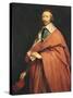 Portrait of Armand-Jean Du Plessis, Cardinal Richelieu-Philippe De Champaigne-Stretched Canvas