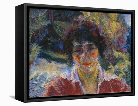 Portrait of Armida Brucky, 1909-Umberto Boccioni-Framed Stretched Canvas
