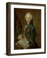 Portrait of Arnoldus Van Rijneveld-Louis Tocque-Framed Art Print