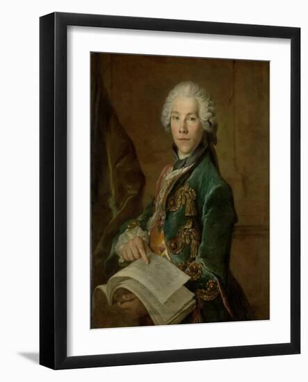 Portrait of Arnoldus Van Rijneveld-Louis Tocque-Framed Art Print