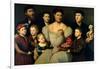 Portrait of Arrigo Licinio and His Family-Bernardino Licinio-Framed Giclee Print