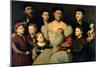 Portrait of Arrigo Licinio and His Family-Bernardino Licinio-Mounted Giclee Print