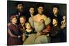 Portrait of Arrigo Licinio and His Family-Bernardino Licinio-Stretched Canvas