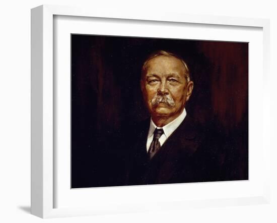 Portrait of Arthur Conan Doyle-null-Framed Giclee Print