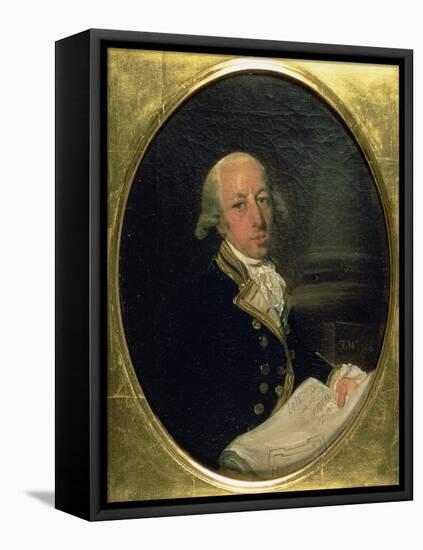 Portrait of Arthur Phillip (1738-1814), Commander of the First Fleet in 1788, Founder and First…-Francis Wheatley-Framed Stretched Canvas