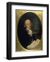 Portrait of Arthur Phillip (1738-1814), Commander of the First Fleet in 1788, Founder and First…-Francis Wheatley-Framed Giclee Print