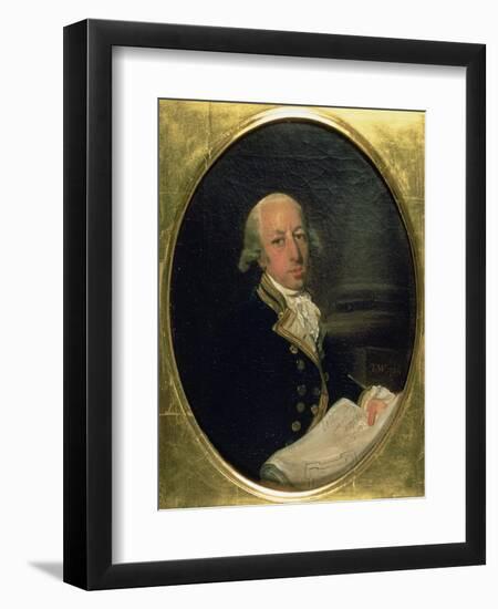 Portrait of Arthur Phillip (1738-1814), Commander of the First Fleet in 1788, Founder and First…-Francis Wheatley-Framed Giclee Print