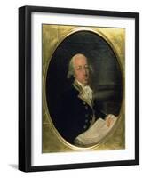 Portrait of Arthur Phillip (1738-1814), Commander of the First Fleet in 1788, Founder and First…-Francis Wheatley-Framed Giclee Print