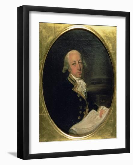 Portrait of Arthur Phillip (1738-1814), Commander of the First Fleet in 1788, Founder and First…-Francis Wheatley-Framed Giclee Print