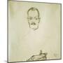 Portrait of Arthur Roessler, 1910-Egon Schiele-Mounted Giclee Print