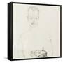 Portrait of Arthur Roessler, 1910-Egon Schiele-Framed Stretched Canvas