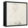 Portrait of Arthur Roessler, 1910-Egon Schiele-Framed Stretched Canvas