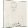 Portrait of Arthur Roessler, 1910-Egon Schiele-Mounted Premium Giclee Print