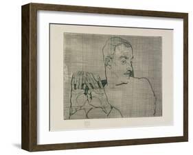 Portrait of Arthur Roessler, 1914-Egon Schiele-Framed Giclee Print