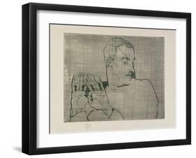 Portrait of Arthur Roessler, 1914-Egon Schiele-Framed Giclee Print