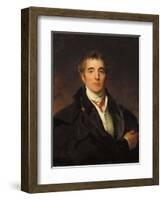 Portrait of Arthur Wellesley, 1st Duke of Wellington, C.1821-Thomas Lawrence-Framed Giclee Print