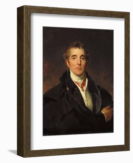 Portrait of Arthur Wellesley, 1st Duke of Wellington, C.1821-Thomas Lawrence-Framed Giclee Print