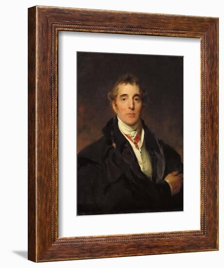 Portrait of Arthur Wellesley, 1st Duke of Wellington, C.1821-Thomas Lawrence-Framed Giclee Print