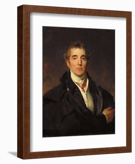 Portrait of Arthur Wellesley, 1st Duke of Wellington, C.1821-Thomas Lawrence-Framed Giclee Print