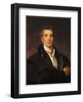 Portrait of Arthur Wellesley, 1st Duke of Wellington, C.1821-Thomas Lawrence-Framed Giclee Print