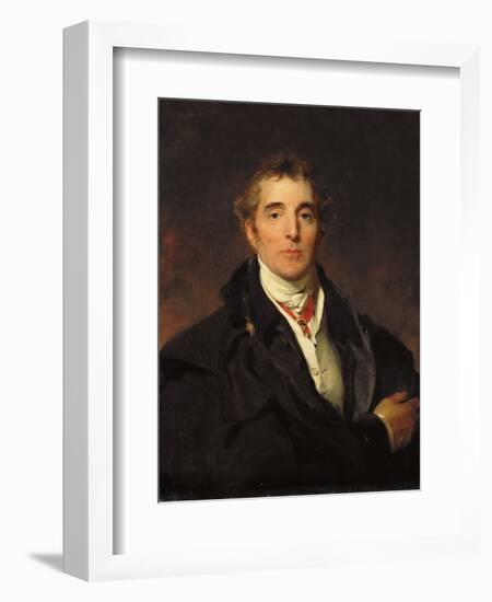 Portrait of Arthur Wellesley, 1st Duke of Wellington, C.1821-Thomas Lawrence-Framed Giclee Print