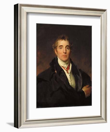 Portrait of Arthur Wellesley, 1st Duke of Wellington, C.1821-Thomas Lawrence-Framed Giclee Print