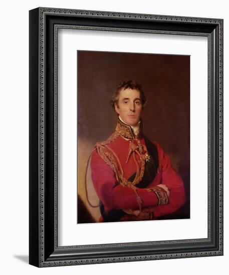 Portrait of Arthur Wellesley-Thomas Lawrence-Framed Giclee Print