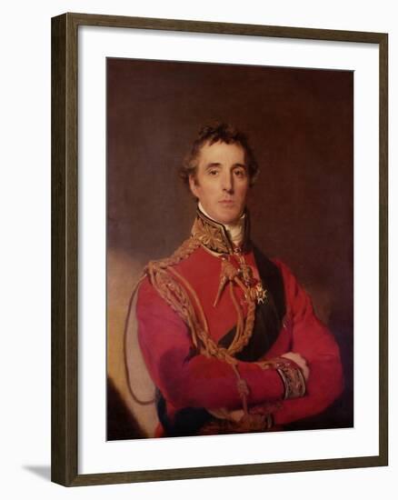 Portrait of Arthur Wellesley-Thomas Lawrence-Framed Giclee Print