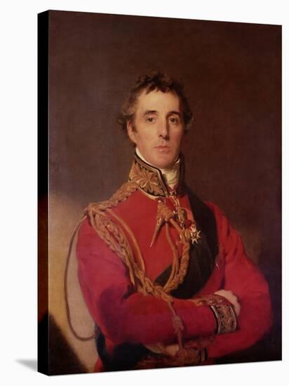 Portrait of Arthur Wellesley-Thomas Lawrence-Stretched Canvas