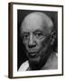 Portrait of Artist Pablo Picasso-Gjon Mili-Framed Premium Photographic Print