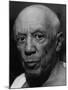 Portrait of Artist Pablo Picasso-Gjon Mili-Mounted Premium Photographic Print