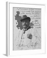 Portrait of Arturo Colautti, 1917, Photograph-null-Framed Giclee Print