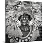 Portrait of Ati-atihan festival participant, Kalibo, Aklan, Western Visayas, Philippines-Jason Langley-Mounted Photographic Print