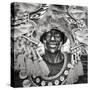 Portrait of Ati-atihan festival participant, Kalibo, Aklan, Western Visayas, Philippines-Jason Langley-Stretched Canvas