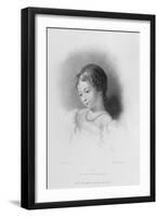 Portrait of Augusta Ada Byron-Frank Stone-Framed Giclee Print