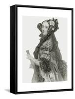 Portrait of Augusta Ada King-Alfred-edward Chalon-Framed Stretched Canvas