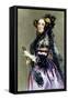 Portrait of Augusta Ada King-Alfred-edward Chalon-Framed Stretched Canvas