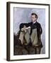 Portrait of Auguste Renoir (1841-1919), 1867-Frederic Bazille-Framed Giclee Print