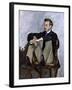 Portrait of Auguste Renoir (1841-1919), 1867-Frederic Bazille-Framed Giclee Print