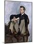 Portrait of Auguste Renoir (1841-1919), 1867-Frederic Bazille-Mounted Giclee Print