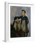 Portrait of Auguste Renoir 1867-Frederic Bazille-Framed Art Print