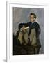 Portrait of Auguste Renoir 1867-Frederic Bazille-Framed Art Print